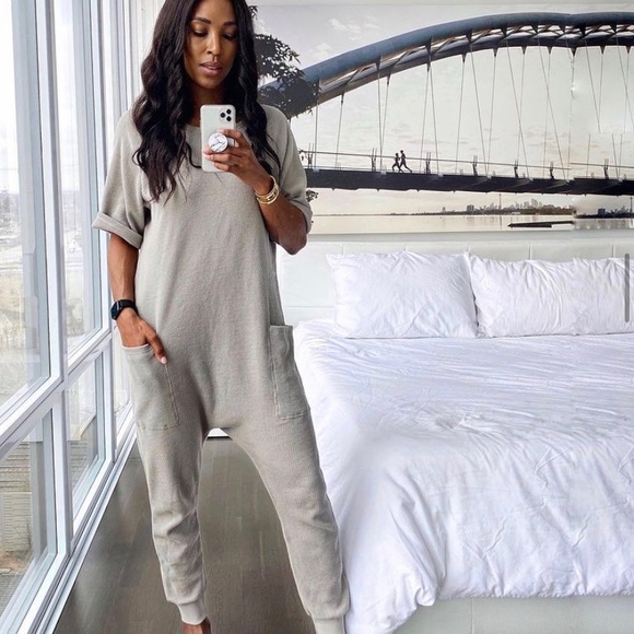 Tkees Waffle Jumpsuit - Picture 1 of 7